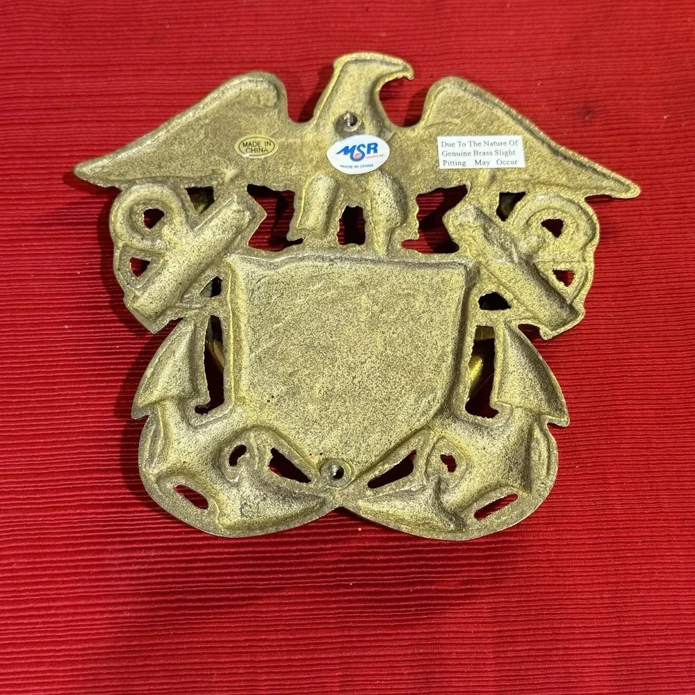 Solid Brass Eagle Door Mount Knocker Patriot American Patriotic America Stars
